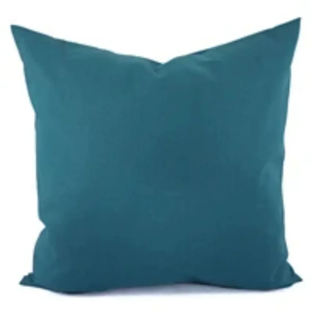 (3) Solid Teal/Peacock Blue Decorative Pillow Cover 20x20